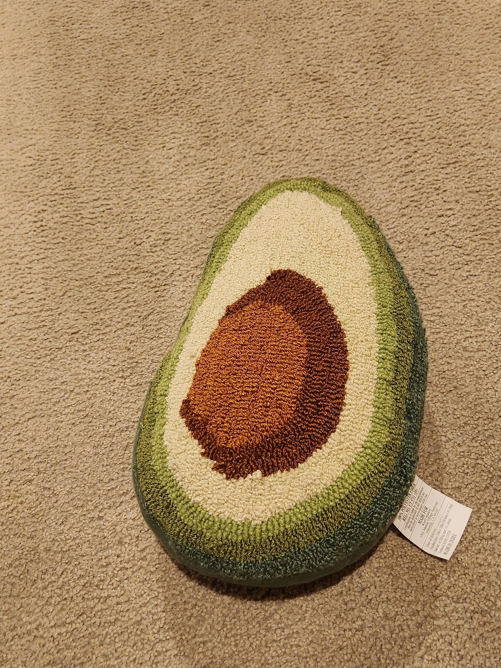 Cost Plus World Market Avocado Accent Pillow in Green, Cream, Brown